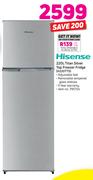Hisense 220L Titan Silver Top Freezer Fridge H220TTS