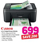 Canon 4 In 1 Inkjet Printer MX494