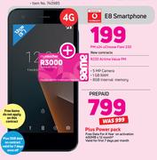 Vodacom E8 12cm(5") Smartphone Plus Power Pack-On uChoose Flexi 230