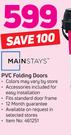 Mainstays PVC Folding Doors 6mm