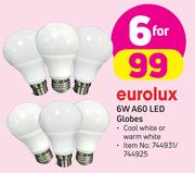 Eurolux 6W A60 LED Globes-For 6