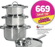 Tissolli 8 Piece Stainless Steel Pot Set