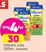 Infacare Juice-4X200ml