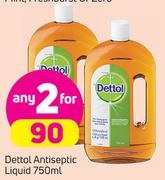 Dettol Antiseptic Liquid-2X750ml
