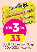 Sunlight Laundry Soap-3X400g/500g