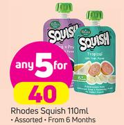 Rhodes Squish From 6 months-5X110ml