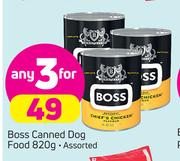 Boss Canned Dog Food-3x820g