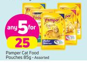 Pamper Cat Food Pouches-5x85g