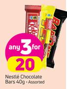 Nestle Chocolate Bars-3x40g