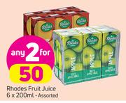 Rhodes Fruit Juice-2x6x200ml