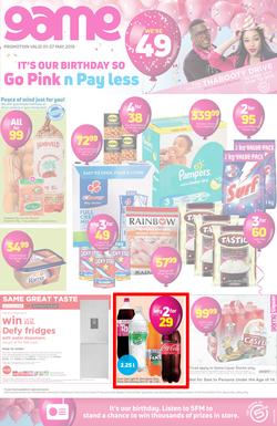 Game Cape Food : Go Pink n Pay Less (1 May - 7 May 2019), page 1