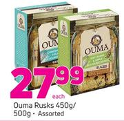 Ouma Rusks Assorted-450g/500g Each