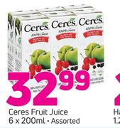 Ceres Fruit Juice Assorted-6 x 200ml