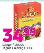 Laager Rooibos Tagless Teabags-80's