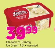 Ola Rich n' Creamy Ice Cream-1.8Ltr