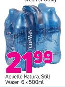 Aquelle Natural Still Water-6x500ml