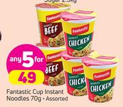 Fantastic Cup Instant Noodles Assorted-5 x 70g