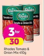 Rhodes Tomato & Onion Mix-3 x 410g