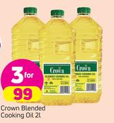 Crown Blended Cooking Oil-3 x 2Ltr