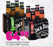 Jack Daniels Spirit Cooler NRB Assorted-4 x 330ml