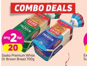 Sasko Premium White Or Brown Bread-2x700g