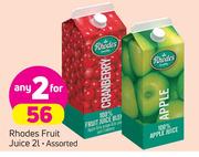 Rhodes Fruit Juice-2x2Ltr
