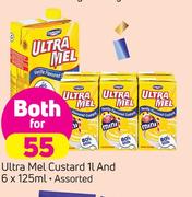 Ultra Mel Custard 1Ltr And 6x125ml-For Both