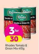Rhodes Tomato & Onion Mix-3x410g