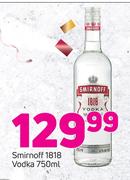 Smirrnoff 18 18 Vodka-750ml