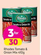 Rhodes Tomato & Onion Mix-3 x 410g