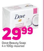 Dove Beauty Soap Assorted-4 x 100g