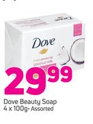 Dove Beauty Soap-4x100g