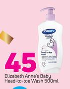 Elizabeth Anne's Baby Head To Toe Wash-500ml