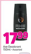 Axe Deodorant Assorted-150ml