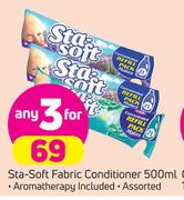 Sta Soft Fabric Conditioner Assorted-3 x 500ml