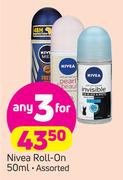 Nivea Roll On Assorted-3 x 50ml