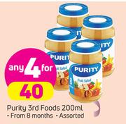 Purity 3rd Foods Assorted-4 x 200ml