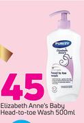 Elizabeth Anne's Baby Head To Toe Wash-500ml