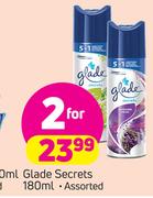 Glade Secrets Assorted-2 x 180ml