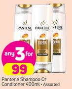 Pantene Shampoo Or Conditioner Assorted-3 x 400ml