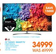 LG 75" Nano Smart TV 75SK8100PVA A