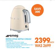 Smeg Retro Style Kettle Cream KLF03CRSA-Each