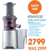 Kenwood Pure Juice Slow Press JMP600SI