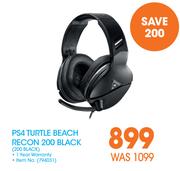 PS4 Turtle Beach Recon 200 Black(200BLACK)