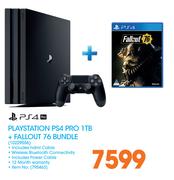 PS4 Playstation PS4 PRO 1TB + Fallout 76 Bundle