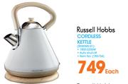 Russell Hobbs Cordless Kettle(RHWWK-01)-Each