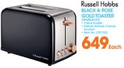 Russell Hobbs Black & Rose Gold Toaster(RHMBLACKT)-Each