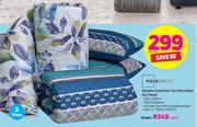 Mainstays 3 Piece Double Comforter Set Microfibre Gio Panel-Per Set