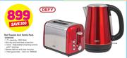 Defy Red Toaster & Kettle Pack DSB006