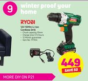 Ryobi 12V 10MM Li-Ion Cordless Drill